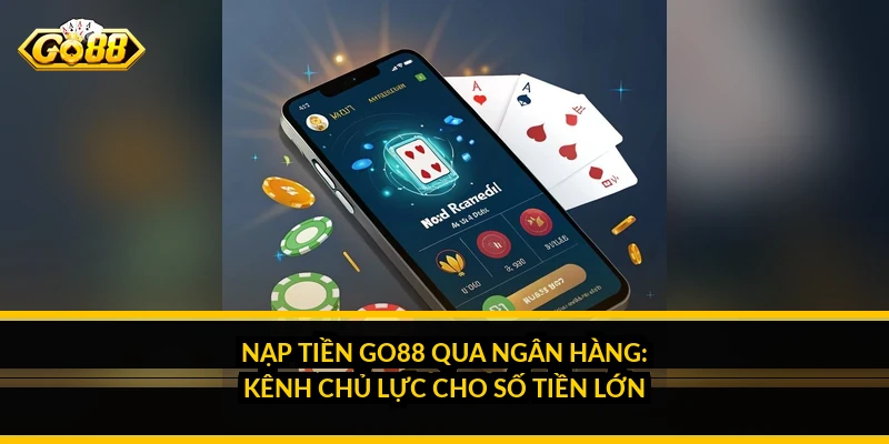 Nạp tiền Go88 qua ngân hàng: kênh chủ lực cho số tiền lớn