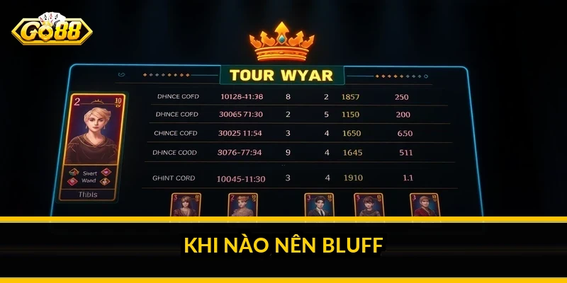 Khi nào nên bluff