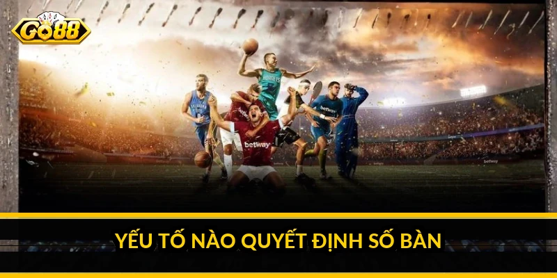 Yếu tố nào quyết định số bàn
