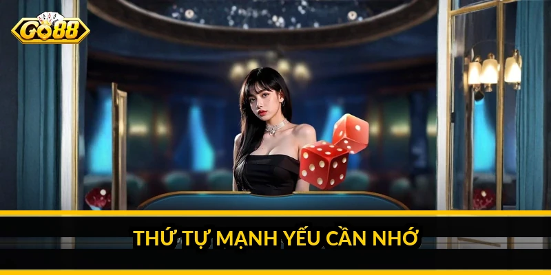 Thứ tự mạnh yếu cần nhớ